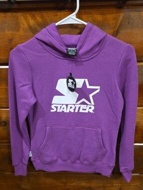 Starter Purple Logo Hoodie